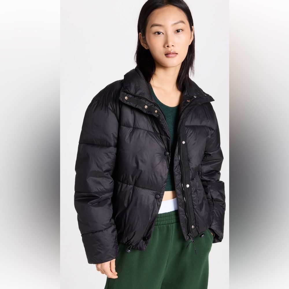 Z SUPPLY BLACK PUFFER COAT SIZE L